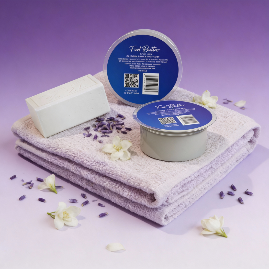 Lavender Glycerin Bath &amp; Body Soap – Hydrating, Gentle, Moisturizing Cleanser by Foot Butter by Dr Ron