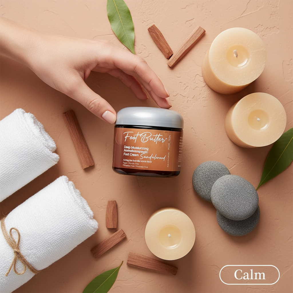 Sandalwood Foot Butter – Deep Moisturizing Foot Cream for Dry, Rough Skin by Foot Butter by Dr Ron