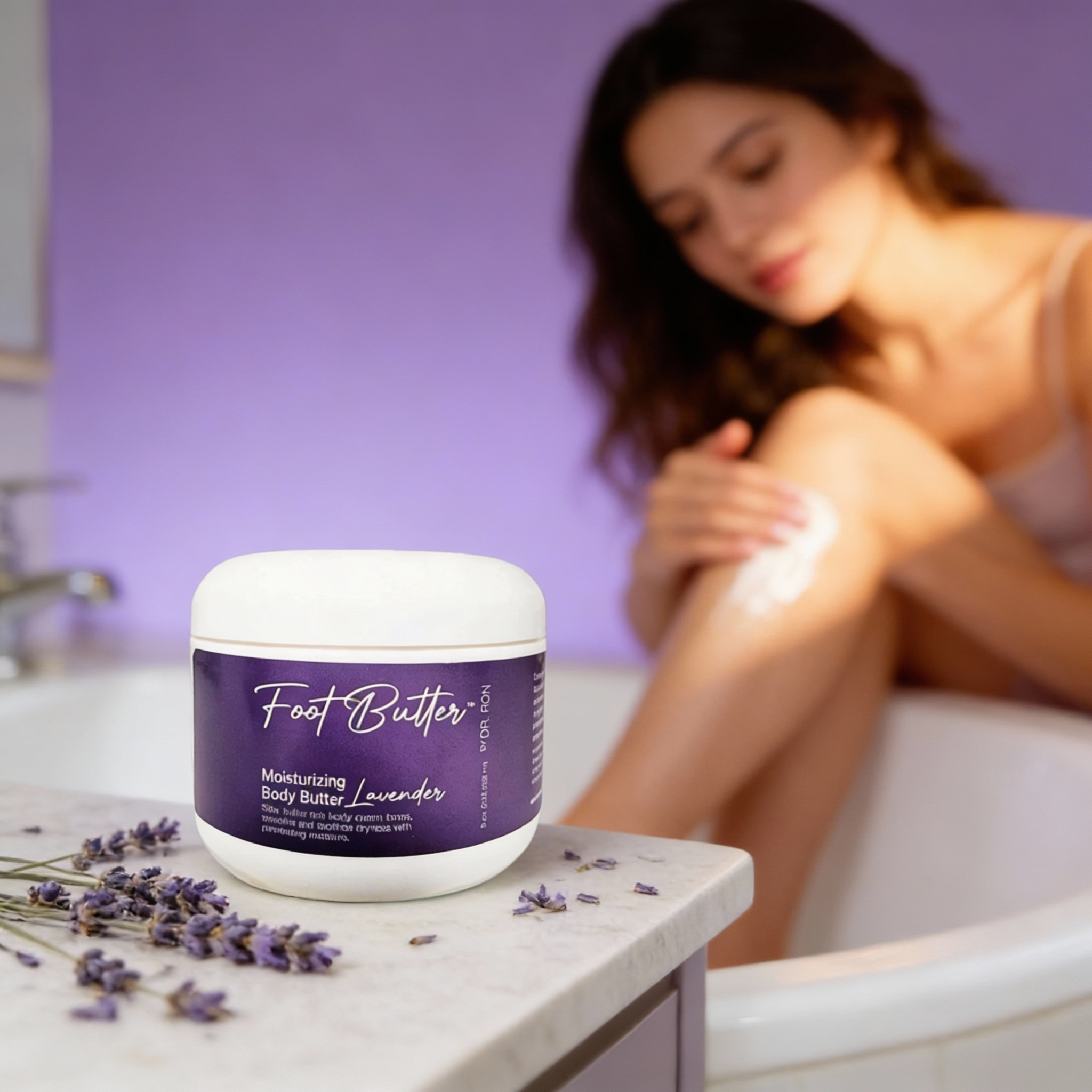 Lavender Moisturizing Body Butter – Deep Hydration for Dry Skin &amp; Tired Feet by Foot Butter by Dr Ron