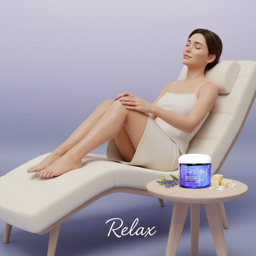 Lavender &amp; Jasmine Foot Butter – Deep Moisturizing Foot Cream for Dry, Tired Feet by Foot Butter by Dr Ron