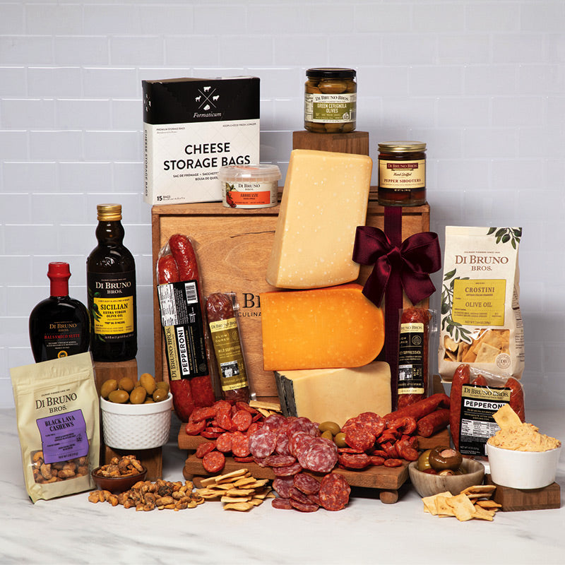 Fuhgettaboutit Cheese &amp; Charcuterie Gourmet Gift Crate by Di Bruno Bros.