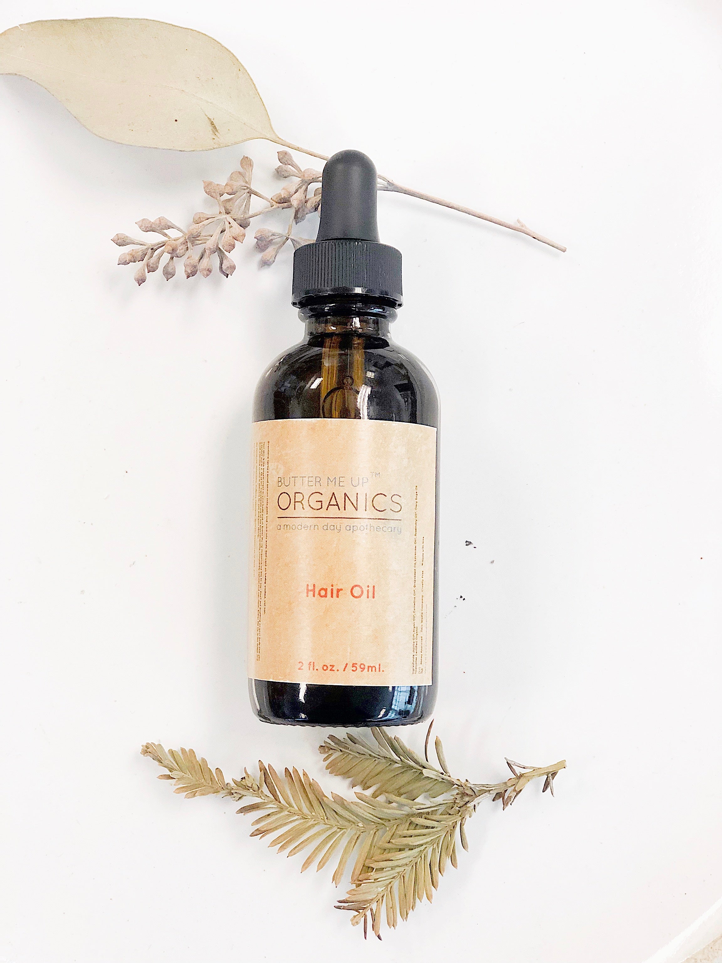Organic Hair Oil Repair Healthy Hair by Butter Me Up Organics