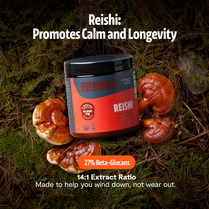 Organic Reishi Mushroom Powder by FreshCap Mushrooms