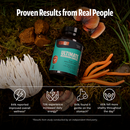 Organic Mushroom Complex Supplement Capsules by FreshCap Mushrooms