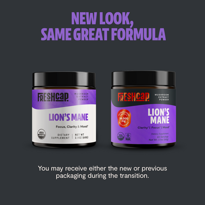Organic Lion’s Mane Mushroom Powder by FreshCap Mushrooms