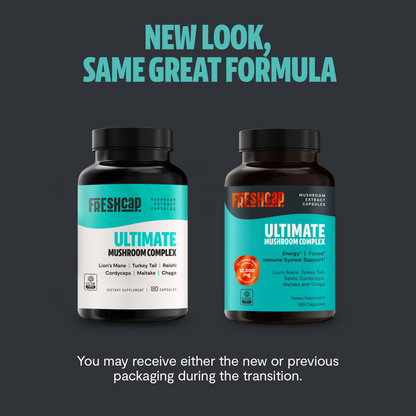 Organic Mushroom Complex Supplement Capsules by FreshCap Mushrooms