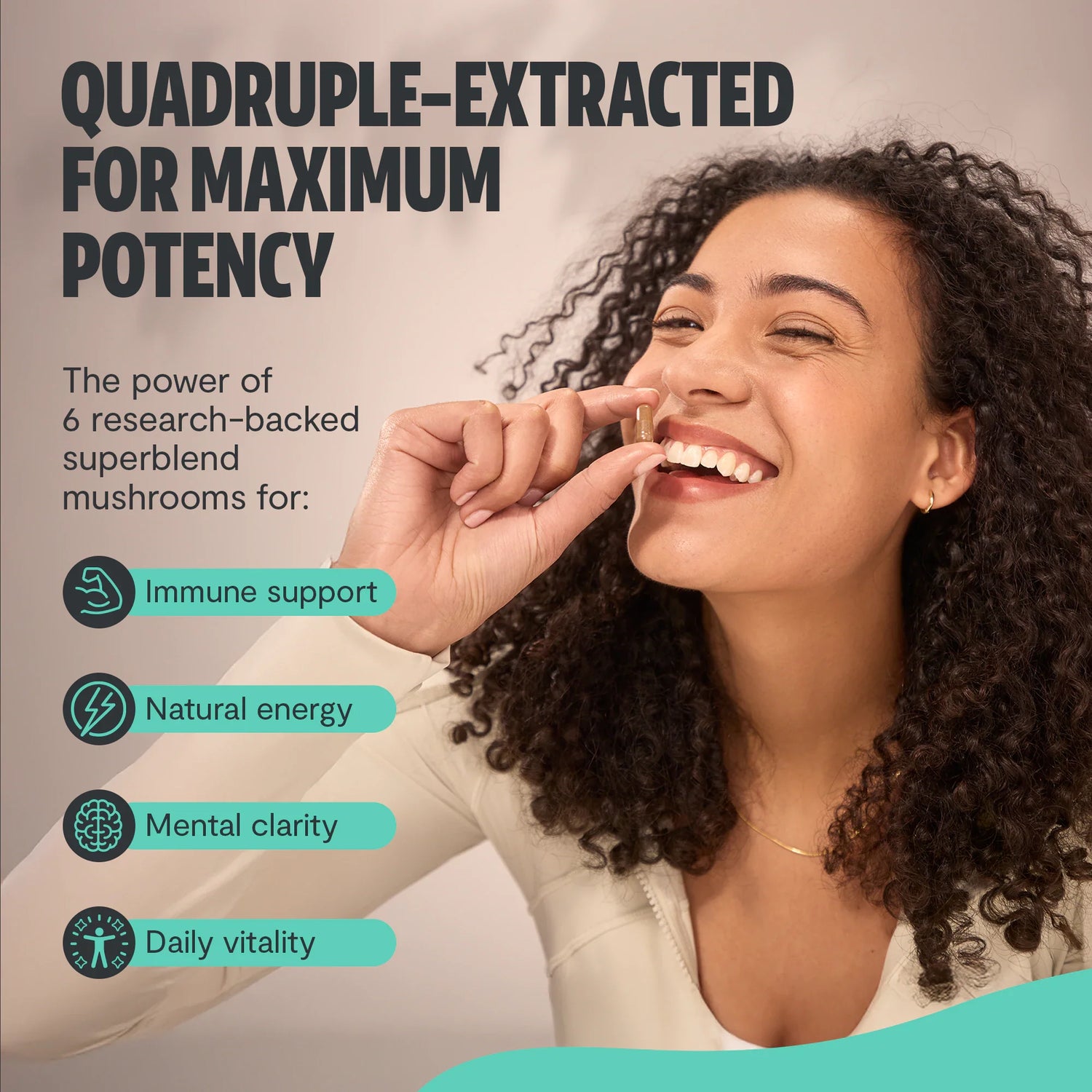 Organic Mushroom Complex Supplement Capsules by FreshCap Mushrooms