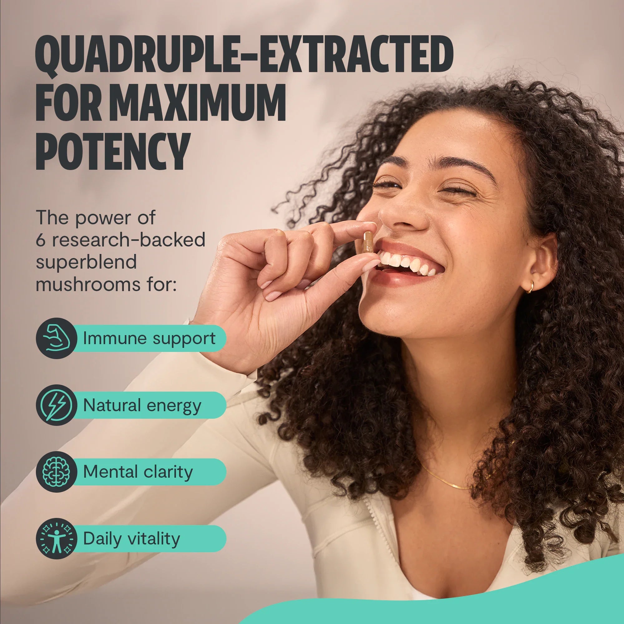 Organic Mushroom Complex Supplement Capsules by FreshCap Mushrooms