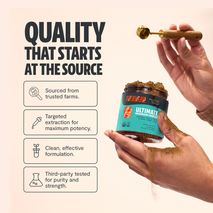Organic Mushroom Extract Powder Blend by FreshCap Mushrooms