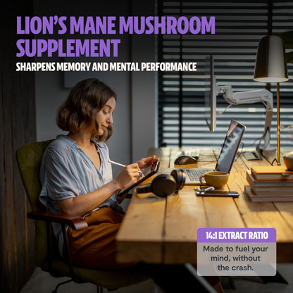 Organic Lion’s Mane Mushroom Powder by FreshCap Mushrooms