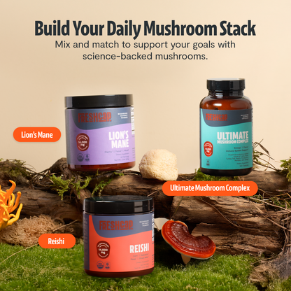 Organic Lion’s Mane Mushroom Powder by FreshCap Mushrooms