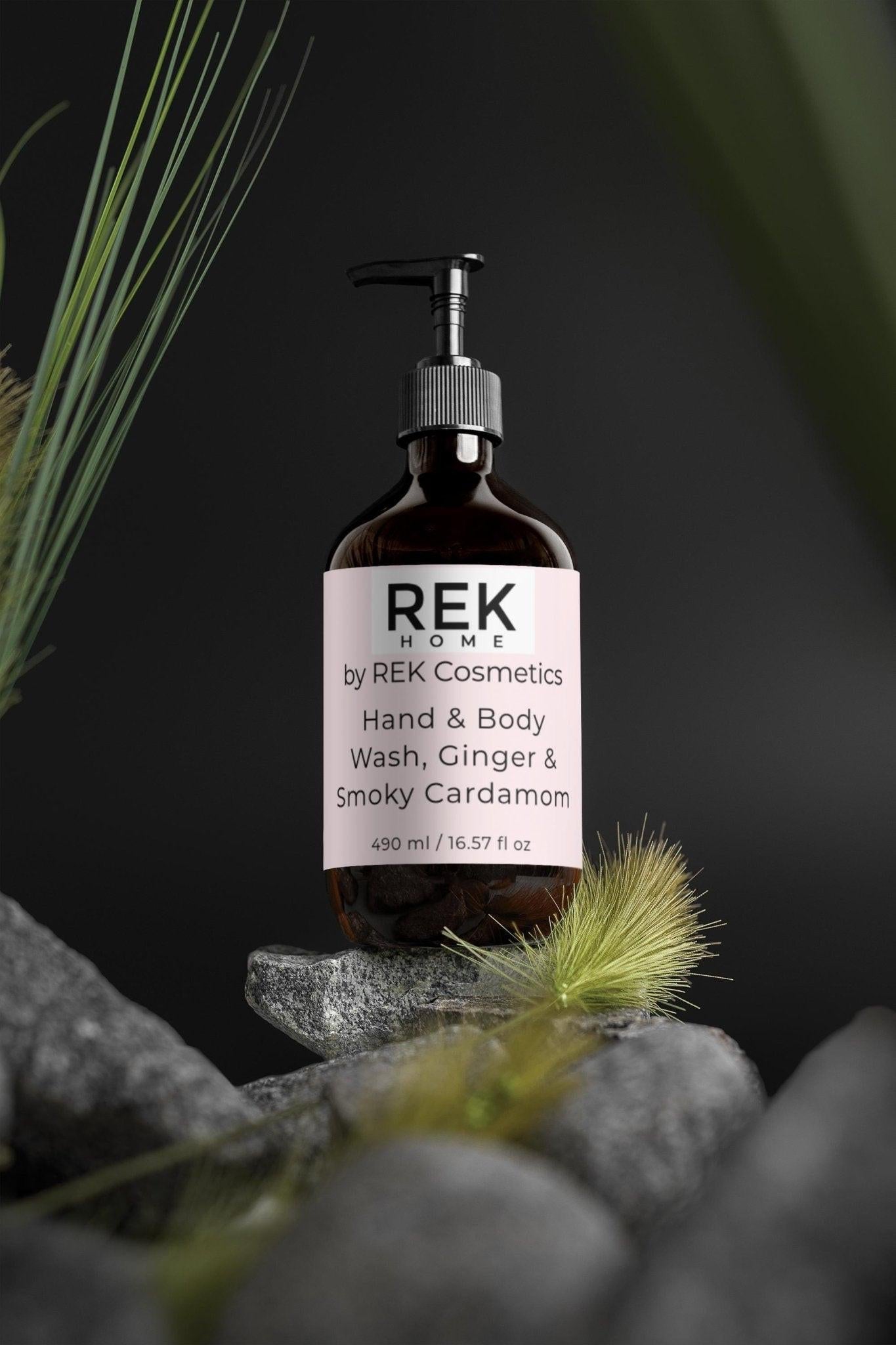 Ginger &amp; Smoky Cardamom Hand &amp; Body Wash by REK Cosmetics
