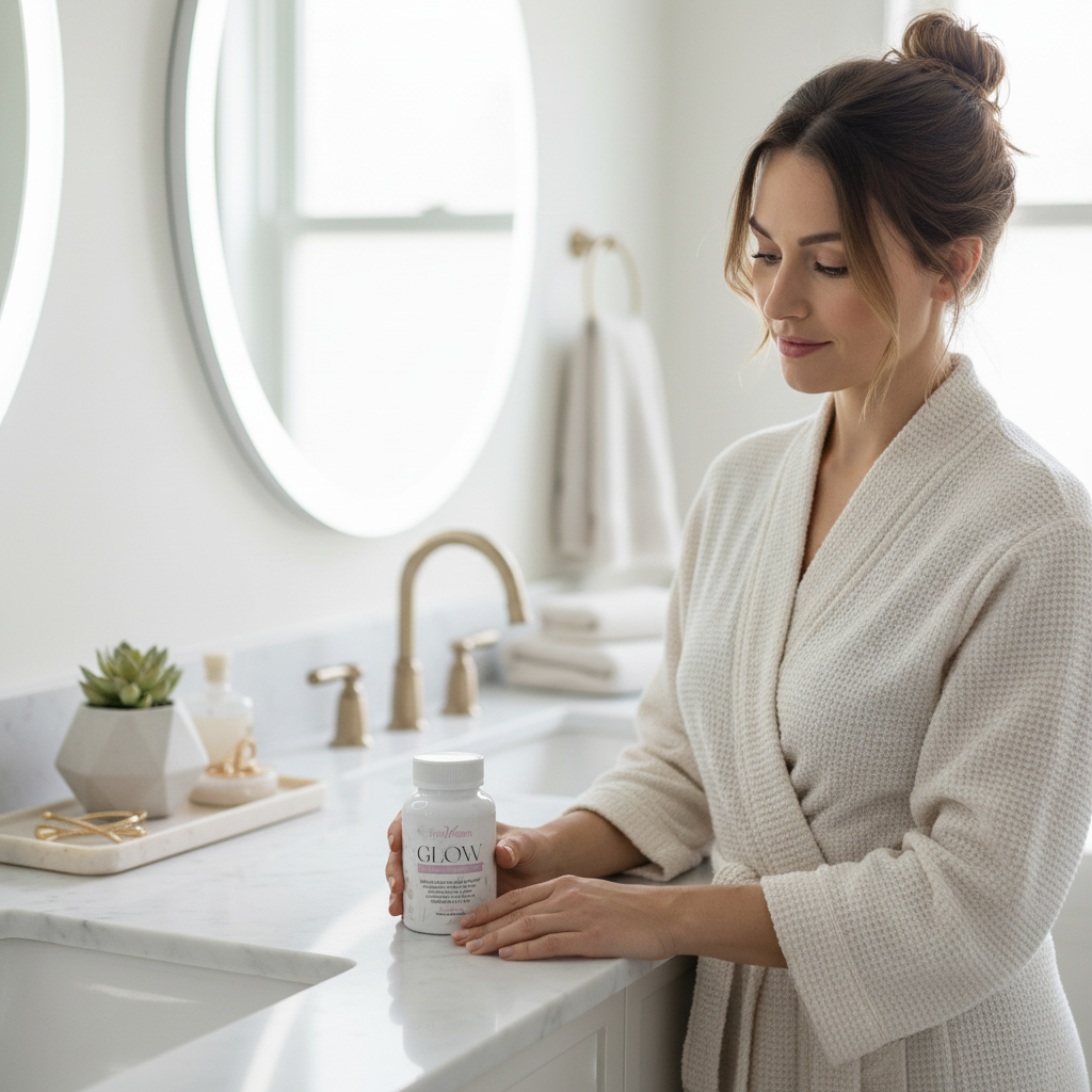 Glow Hair, Skin, and Nail Support Supplement by ForWomn | Women&