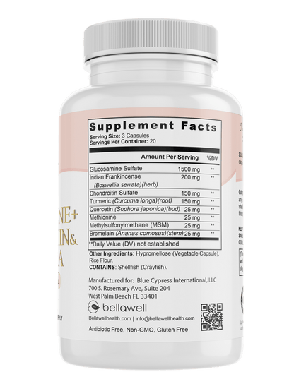Glucosamine Sulfate - Healthy Joints by Bellawell by Bellawell Health