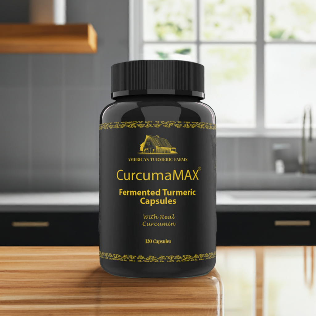 CurcumaMAX Fermented Turmeric Capsules - Boost Your Vitality with 6X Curcumin - 120 capsules by America&