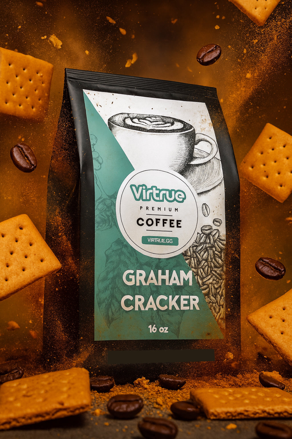 Graham Cracker Flavored Coffee – 16oz | Virtrue Premium by Virtrue