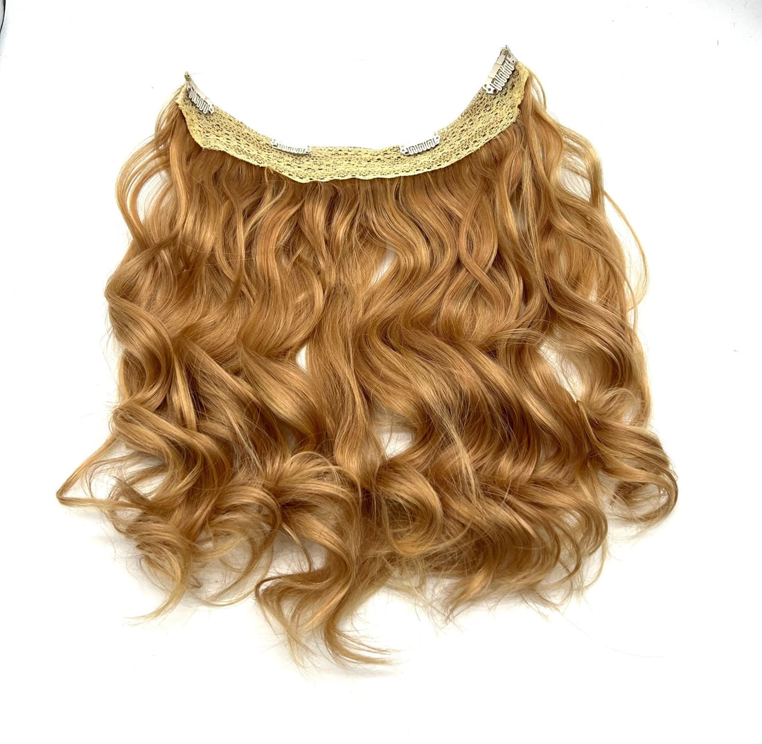 Halo Hair Extensions Body Wave Real Human Hair 14"