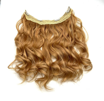 Halo Hair Extensions Body Wave Real Human Hair 14"