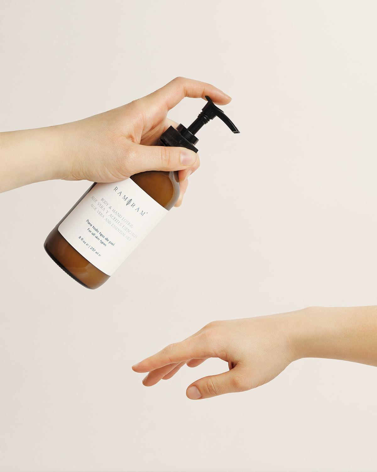 Hand &amp; Body Lotion Essential Oils &amp; Aloe Vera | 8oz by Ram Ram USA