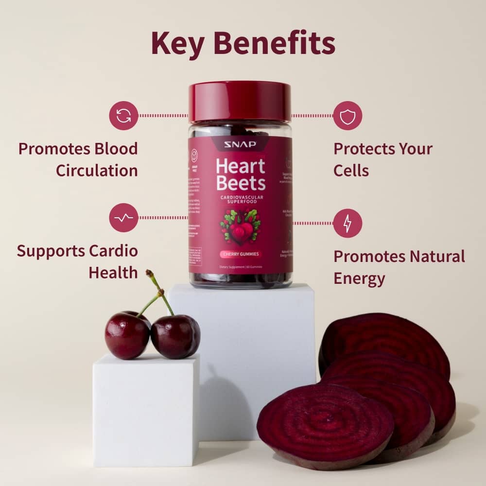 Heart Beets Gummies by Snap Supplements