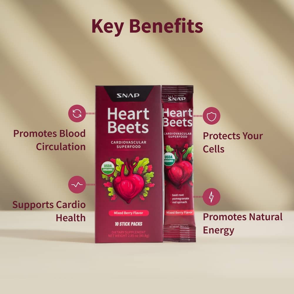 Heart Beets Stick Packs by Snap Supplements