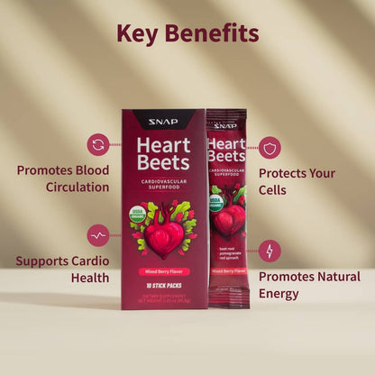 Heart Beets Stick Packs by Snap Supplements