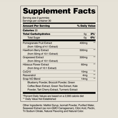 Heart Health Gummies (FREE GIFT) by Snap Supplements