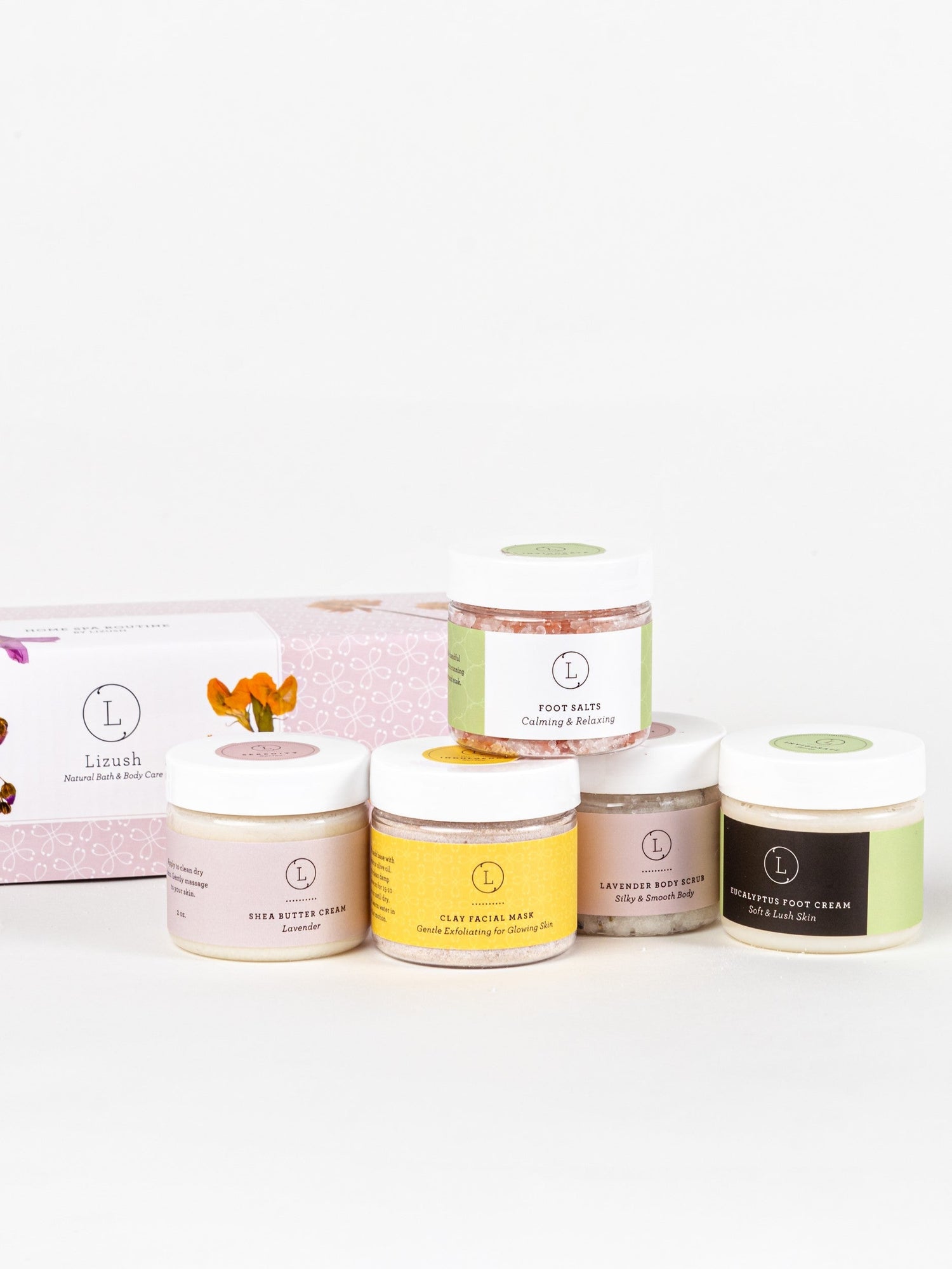 Full body Luxury Home Spa Routine Set - Perfect thinking of you gift by Lizush