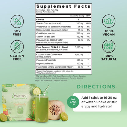 Hydration by ONE SOL™ | Natural Plant Based Supplements