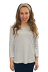 Cotton Waffle Knit Modest Top - 3/4 Sleeve with High Neckline by Kosher Casual USA