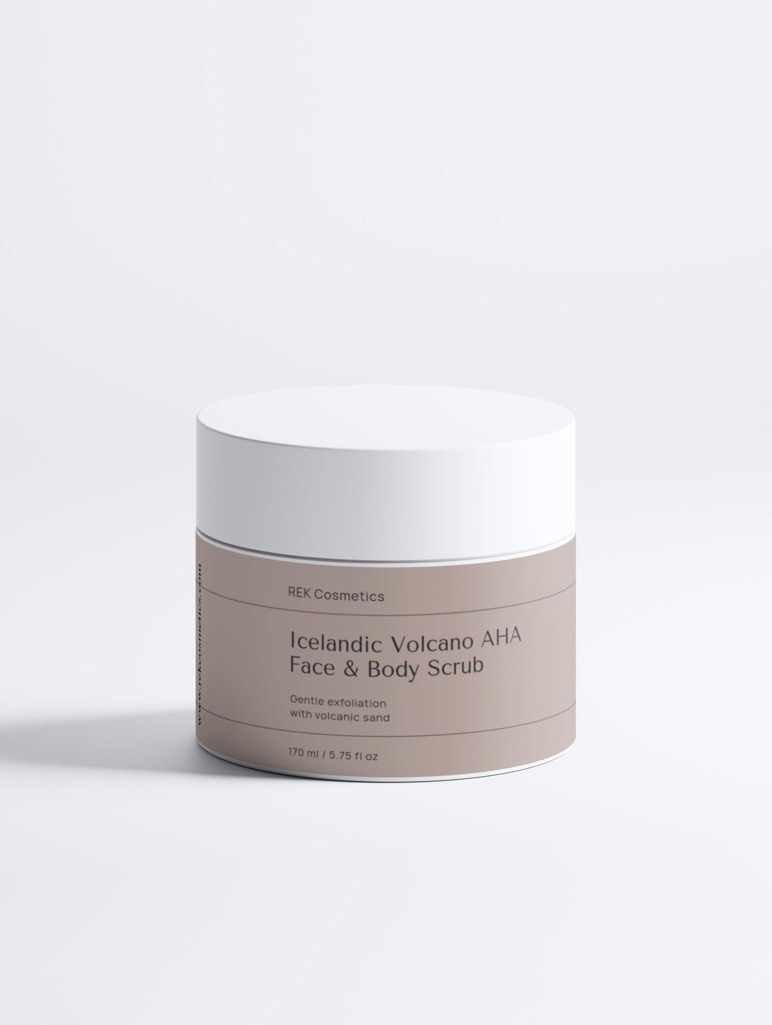 Icelandic Volcano AHA Face &amp; Body Scrub by REK Cosmetics