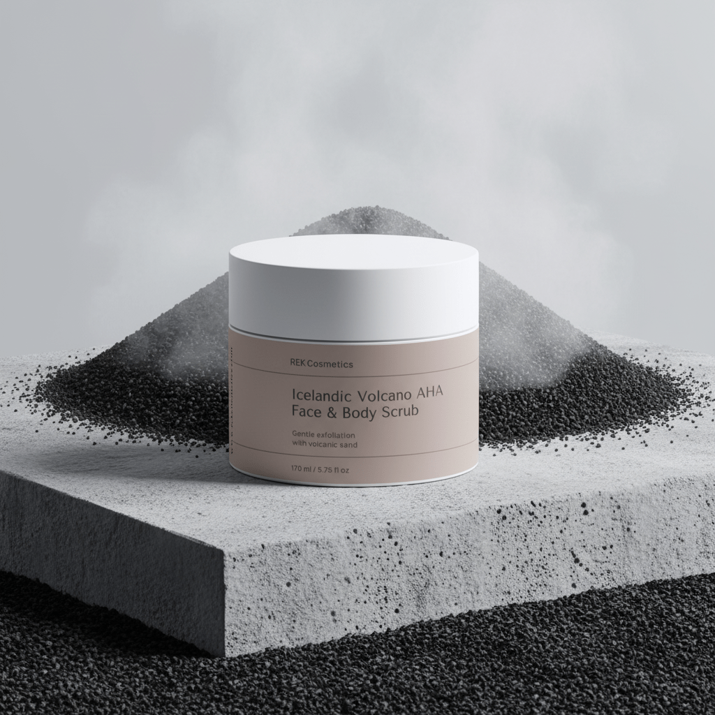 Icelandic Volcano AHA Face &amp; Body Scrub by REK Cosmetics