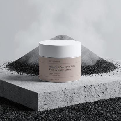 Icelandic Volcano AHA Face &amp; Body Scrub by REK Cosmetics