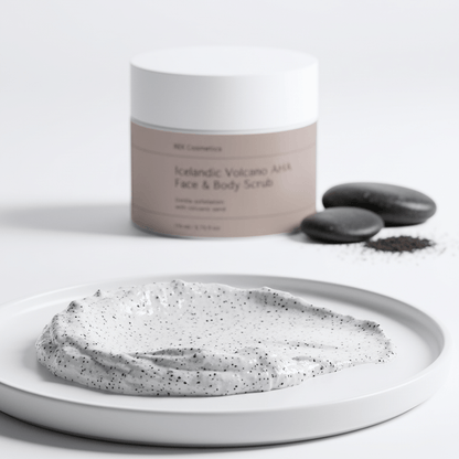 Icelandic Volcano AHA Face &amp; Body Scrub by REK Cosmetics
