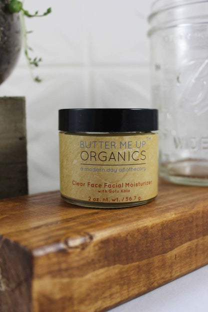 Clear Face Moisturizer / Face Cream Facial Moisturizer Organic by Butter Me Up Organics