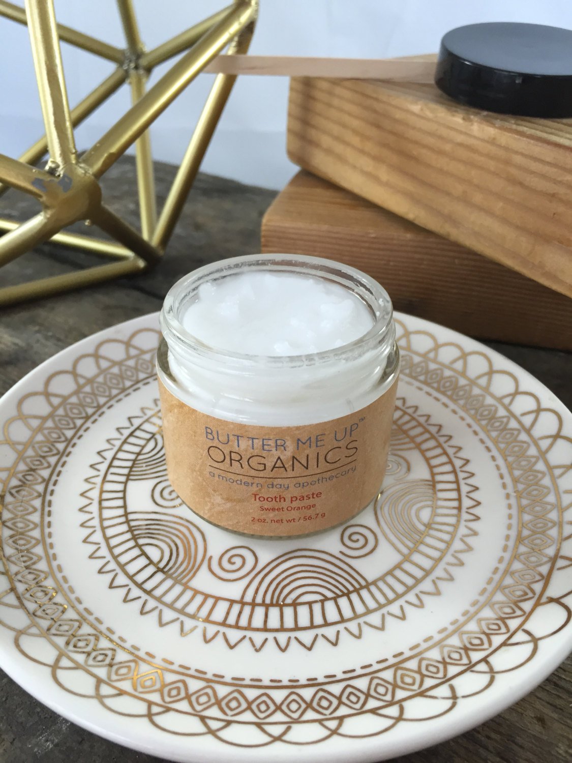 All Natural Organic Whitening Toothpaste / Remineralizing Toothpaste by Butter Me Up Organics