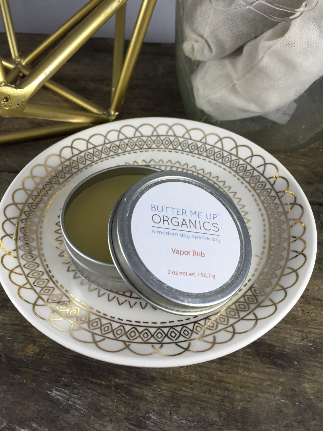Handmade Organic Vapor Rub / Sick Balm by Butter Me Up Organics