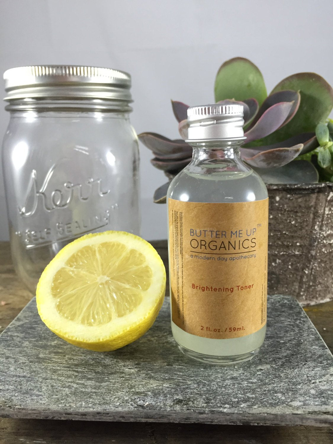 Organic Brightening Toner / Blemish Remover / Toner by Butter Me Up Organics