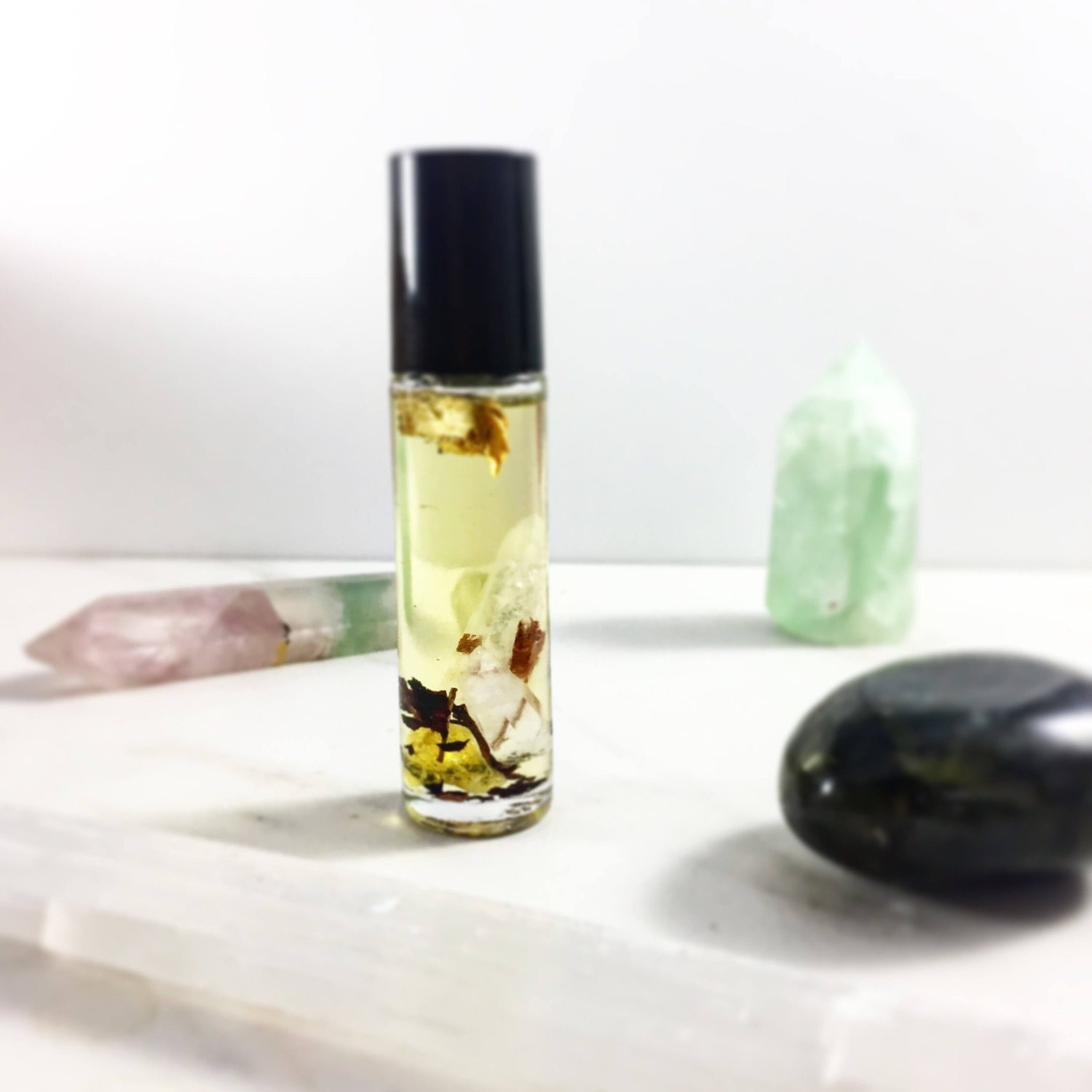 Essential Oil Blend with Crystals Frankincense and Palo Santo / Spirit Oil / Magic Oil Blend / Organic Meditation Blend / Spiritual Oil by Butter Me Up Organics