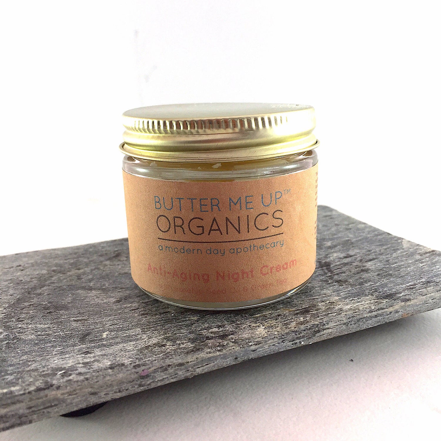 Anti Aging Night Cream Face Moisturizer Organic Green Tea by Butter Me Up Organics