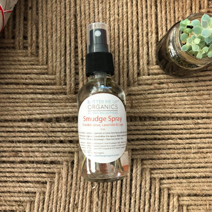Organic Energy Cleansing Spray / Smudge Spray / Space Clearing / Energy Cleansing / Aura Cleansing / Purifying / Cleanse Negative Energy / by Butter Me Up Organics