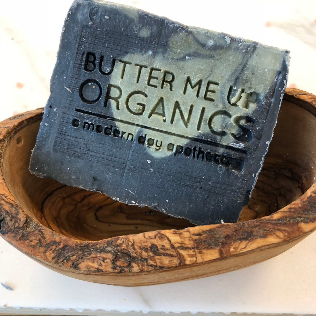 Organic Lemongrass Mint with Activated Charcoal and French Green Clay / VEGAN SOAP / PALM FREE by Butter Me Up Organics