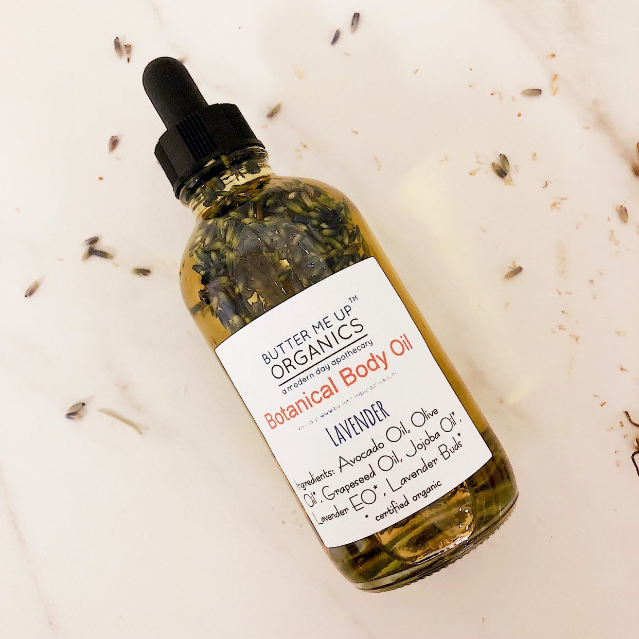 Botanical Body Oil -BOTANICAL COLLECTION - Organic Body Lotion Moisturizer by Butter Me Up Organics