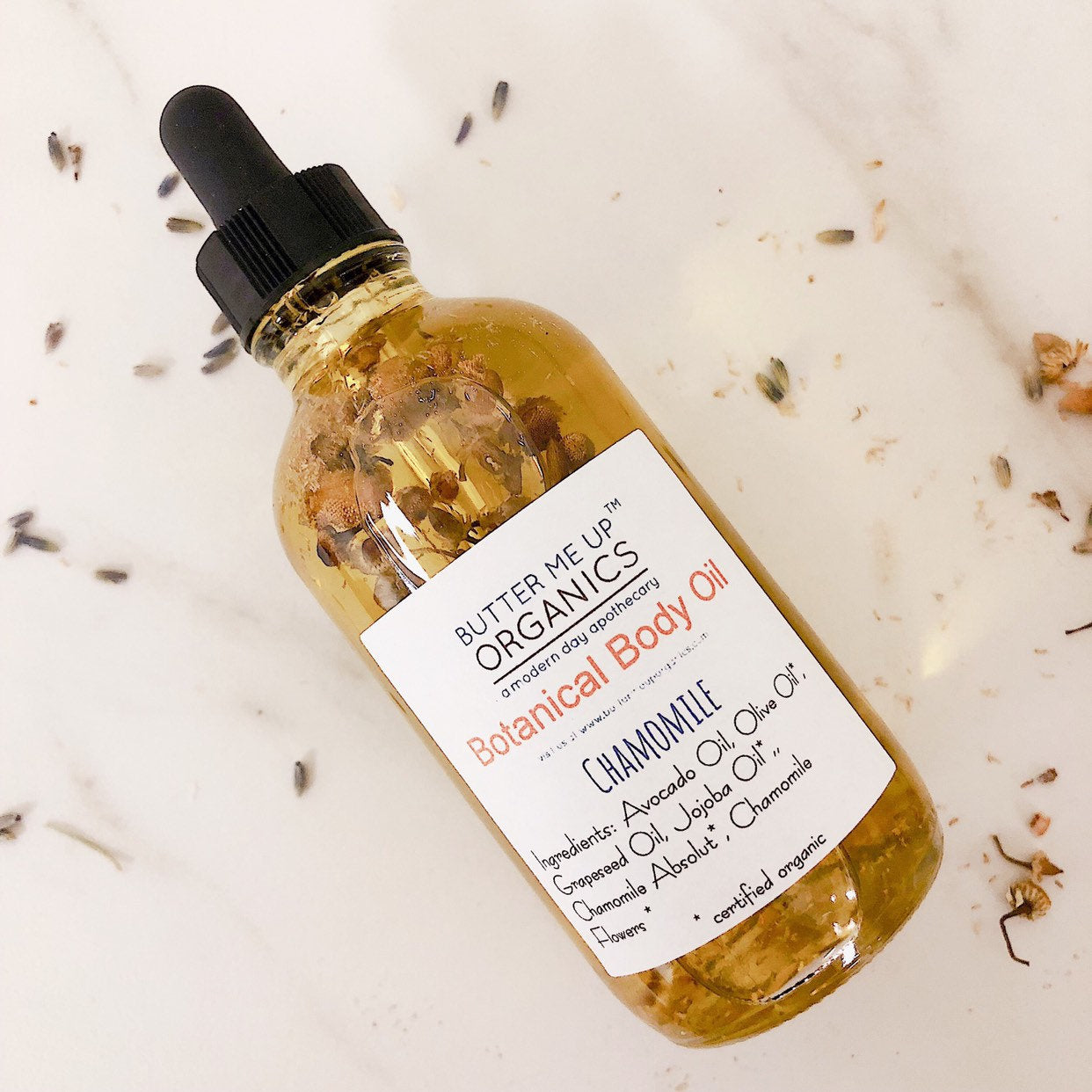 Botanical Body Oil -BOTANICAL COLLECTION - Organic Body Lotion Moisturizer by Butter Me Up Organics