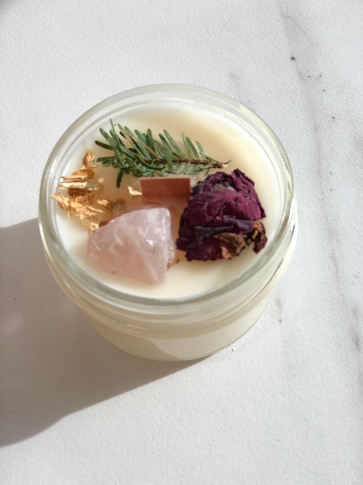Fertility candle / crystal candle / abundance candle / butter me up organics / intention candle by Butter Me Up Organics