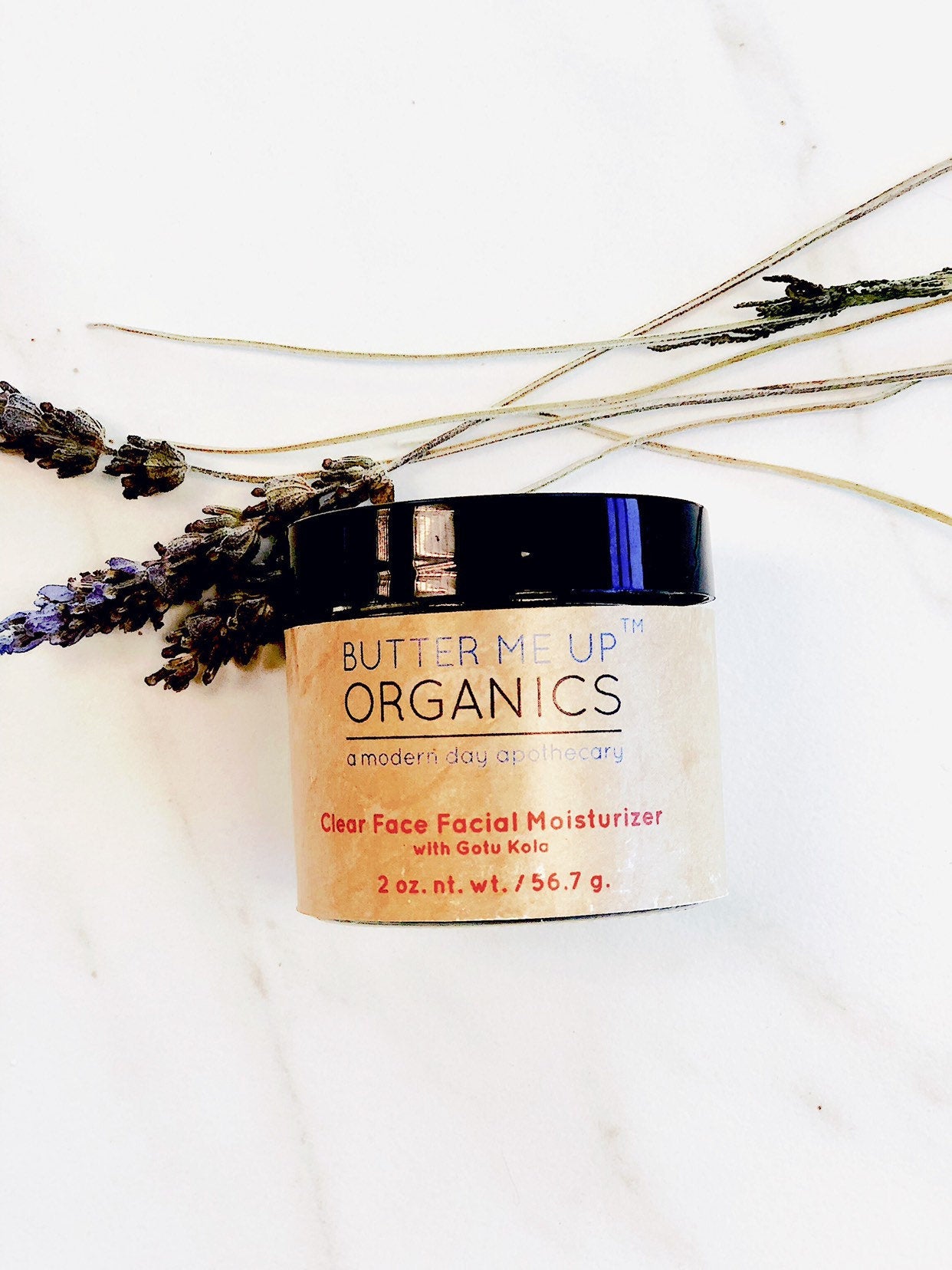 Clear Face Moisturizer / Face Cream Facial Moisturizer Organic by Butter Me Up Organics