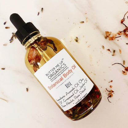 Botanical Body Oil -BOTANICAL COLLECTION - Organic Body Lotion Moisturizer by Butter Me Up Organics
