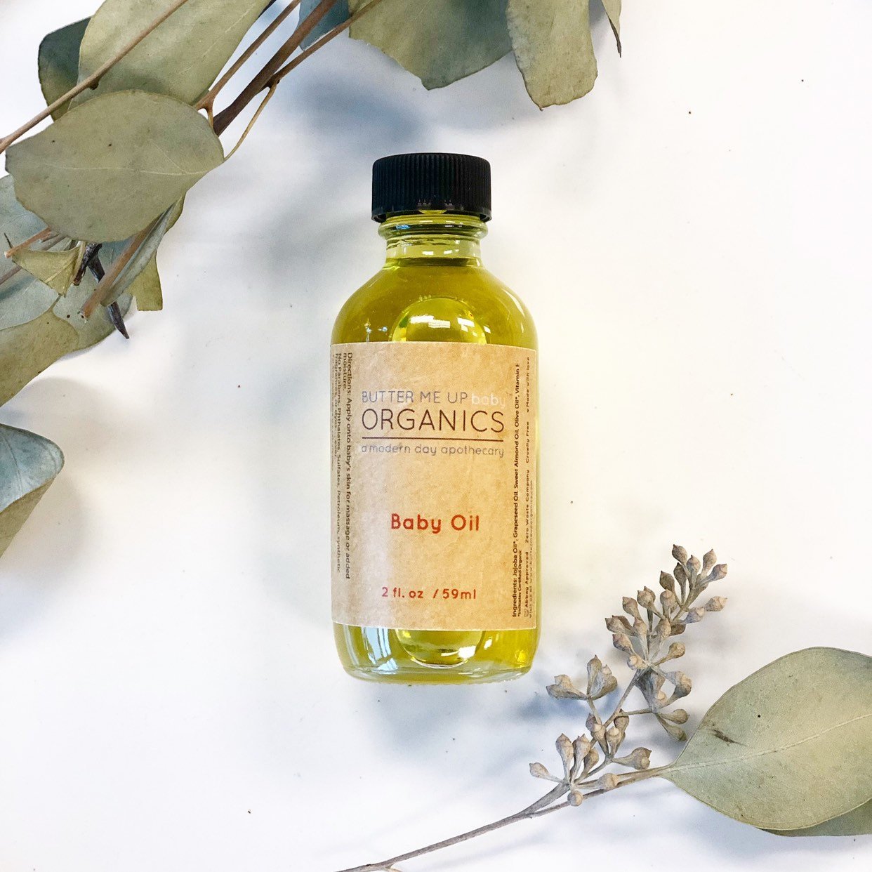 Organic Gentle Baby Oil by Butter Me Up Organics