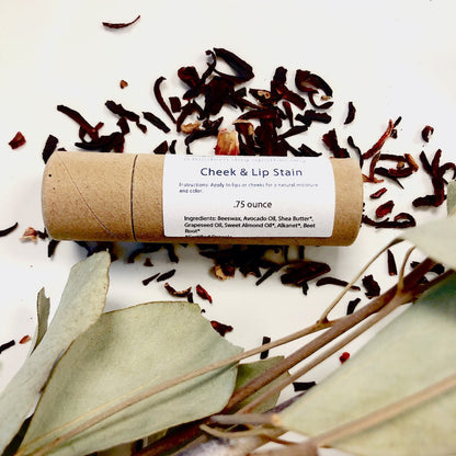 Organic Natural Cheek And Lip Stain / Lip Color / Organic Tinted Lip Balm / Lip Gloss by Butter Me Up Organics