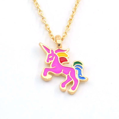 Bath Bomb Gift Set with Unicorn necklaces hidden in each bath bomb, 1 each black, white, red and rose, great for parties and gifts by Spa Pure